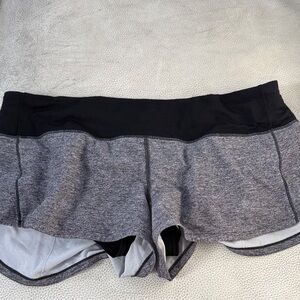 Lululemon Athletica Black and Gray Shorts